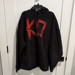 Kevin Owen’s WWE Black Hoodie with Red Graphic XXL